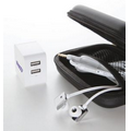 Zipper Earphone w/ Rapid AC Charger Gift Set